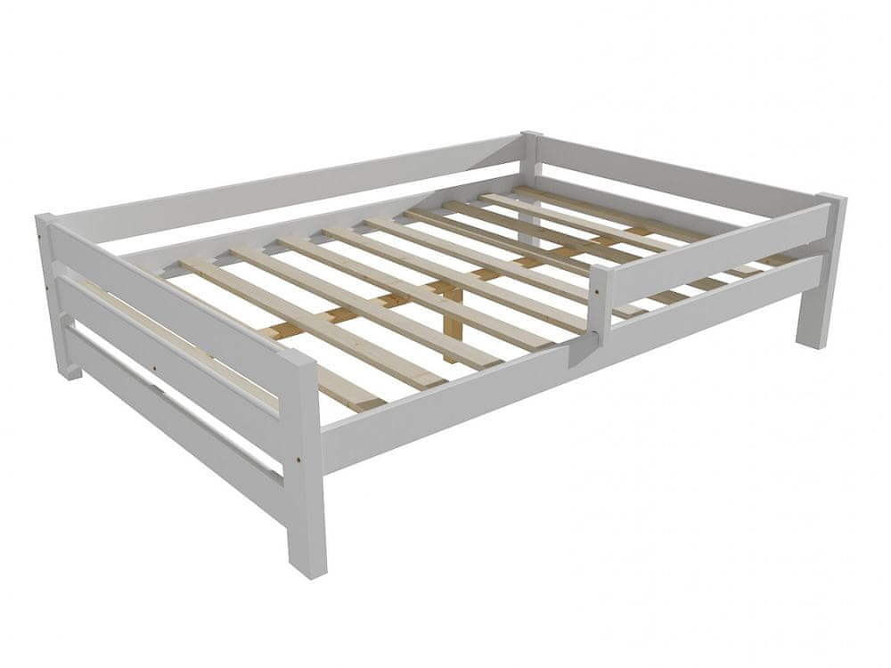 eoshop Detská posteľ so zábranou VMK013D KIDS (Rozmer: 140 x 200 cm, Farba dreva: farba biela)